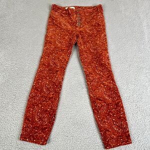 Pilcro & The Letterpress Pants Women 28x25 Orange High Rise Skinny Anthropologie